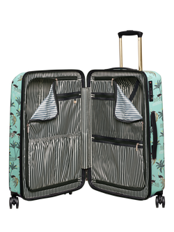 Sara Miller 4-Wheel 77cm Large Suitcase, 82L, Mint Ostrich - view 2, Ostrich Mint