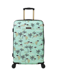 Sara Miller 4-Wheel 67cm Medium Suitcase, 54L, Mint Ostrich