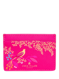 Sara Miller Chelsea Faux Saffiano Leather Card Holder, Pink