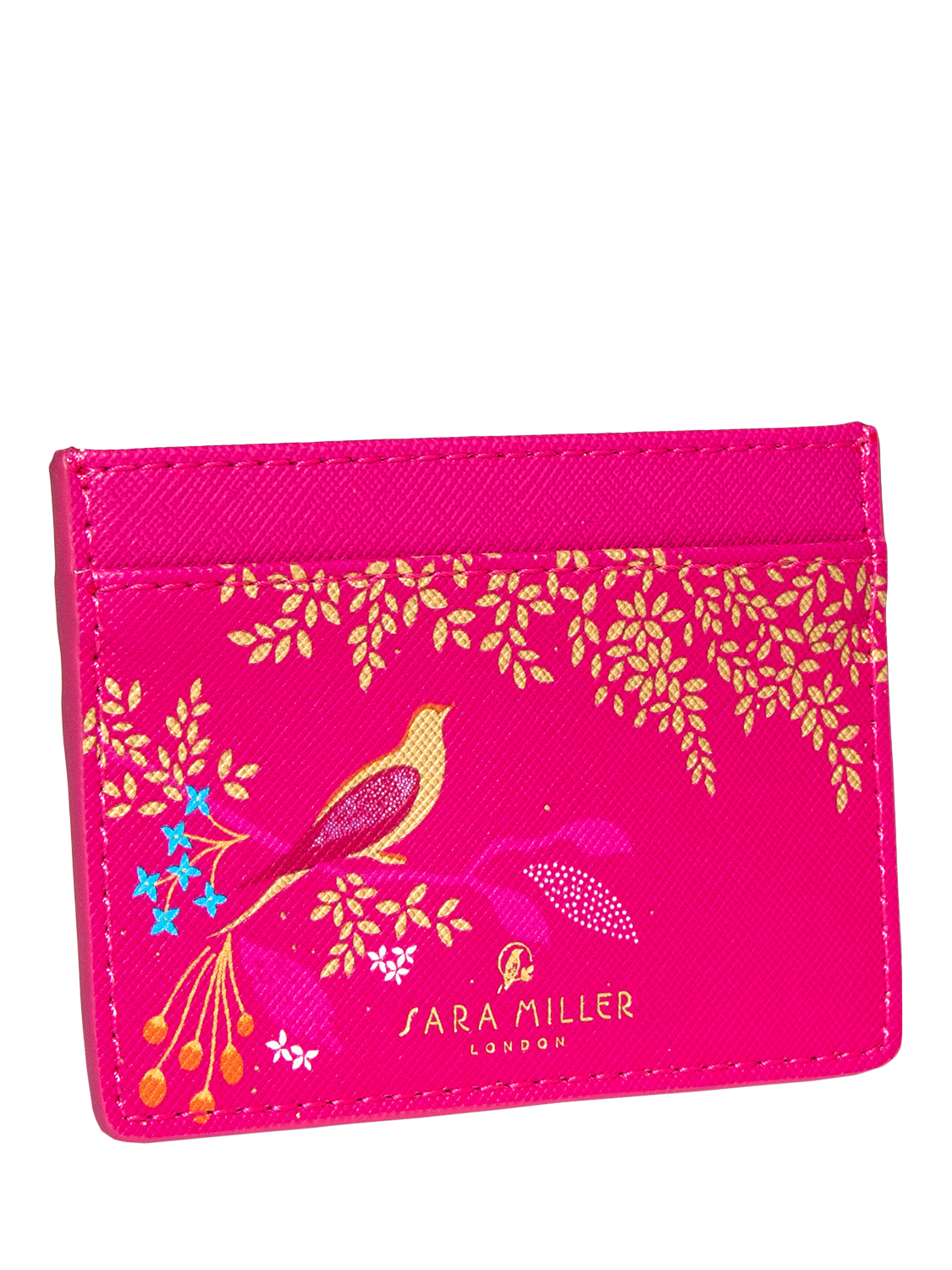 Product image 2 of 3, which shows Sara Miller Chelsea Faux Saffiano Leather Card Holder, Pink