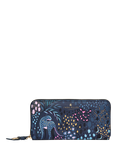 Sara Miller Large Zip Purse, Midnight Leopard