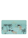 Sara Miller Faux Saffiano Leather Travel Organiser & Keyring Gift Set, Mint Ostrich