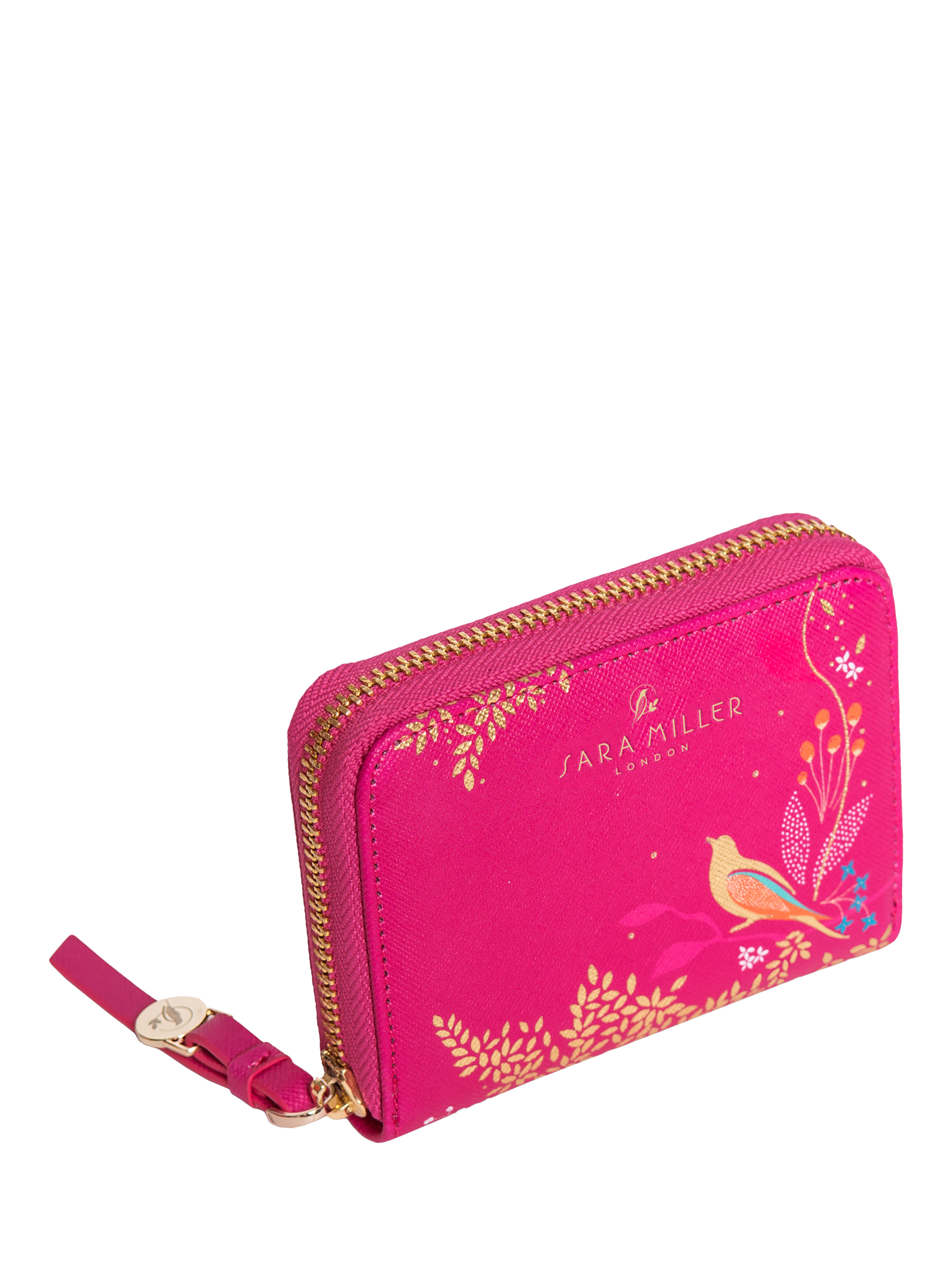 Product image 2 of 5, which shows Sara Miller Small Zip Purse, Pink Chelsea