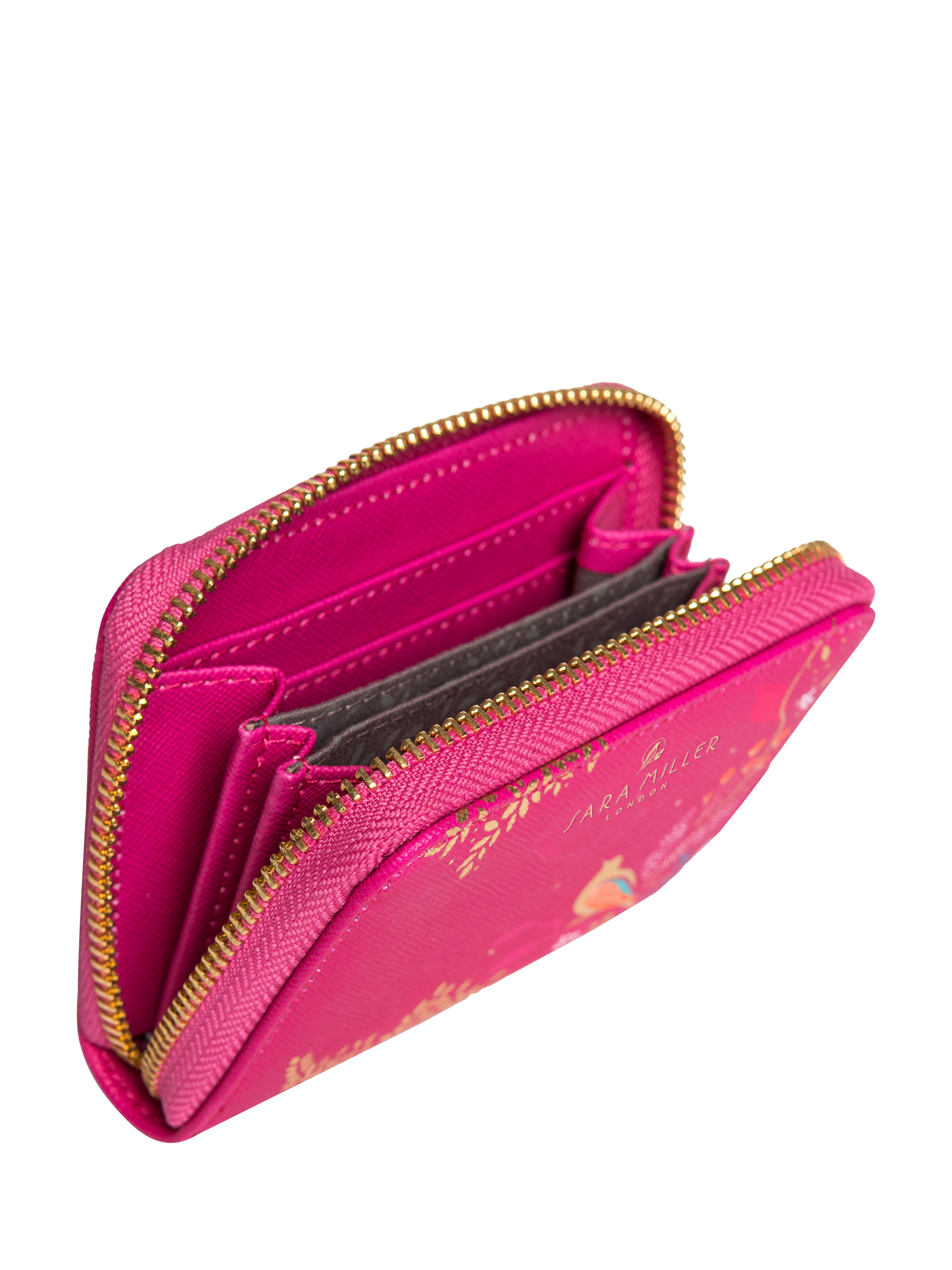 Product image 3 of 5, which shows Sara Miller Small Zip Purse, Pink Chelsea