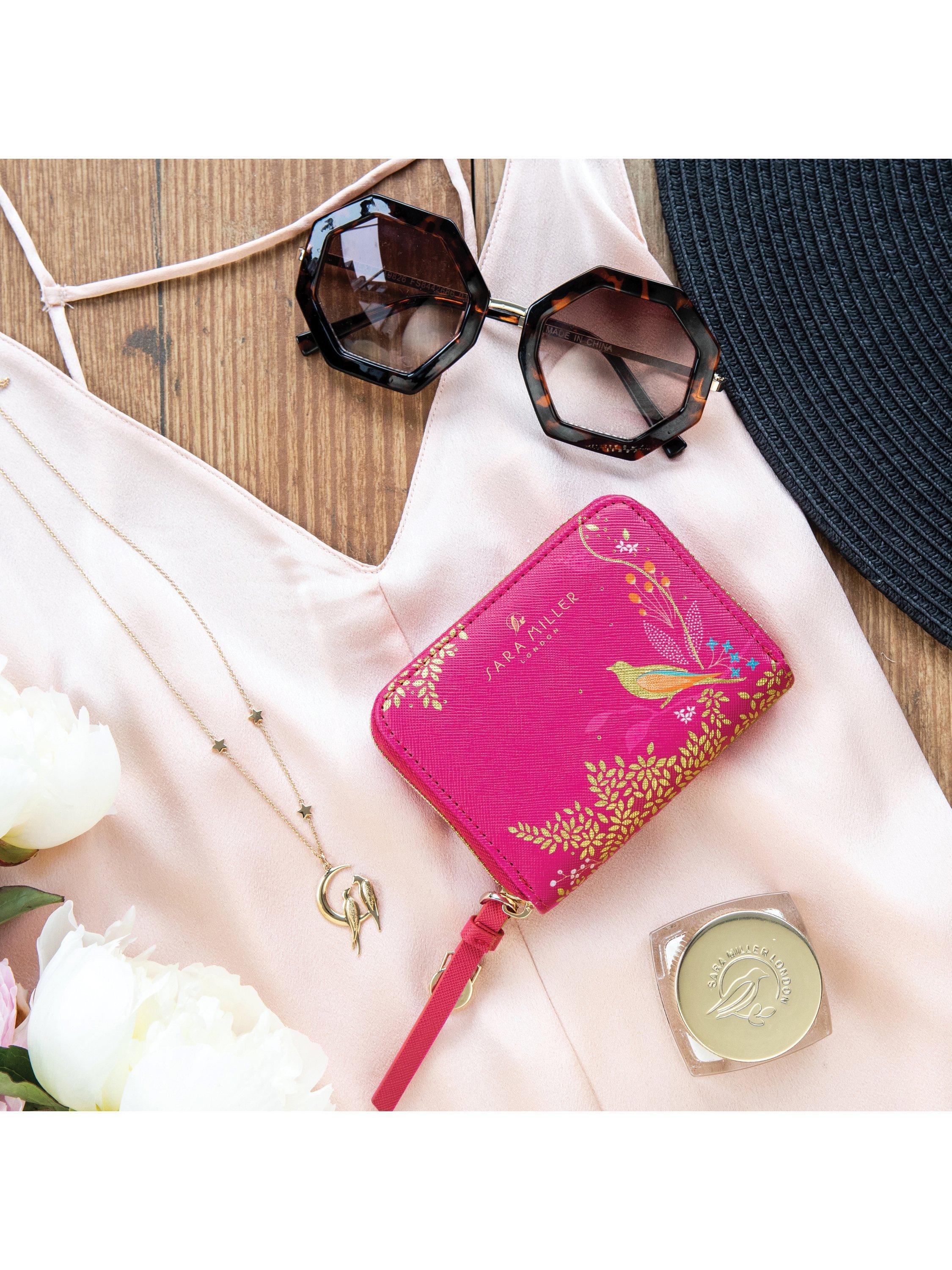 Product image 5 of 5, which shows Sara Miller Small Zip Purse, Pink Chelsea