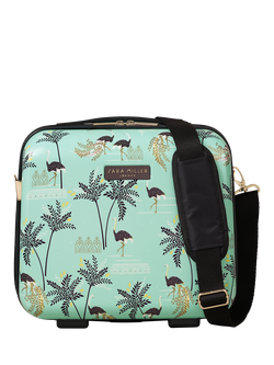 Sara Miller Vanity Case, 17L, Mint Ostrich, Ostrich Mint