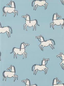 Scion Canter Wallpaper, Denim