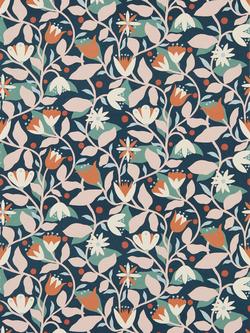 Scion Dancing Daisies Wallpaper, Midnight