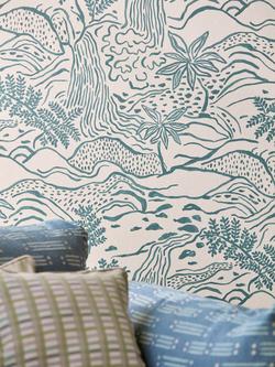 Scion Falling Foss Wallpaper - view 2, Midnight