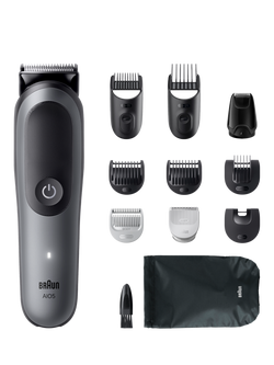 Braun AIO Series 5 11-in-1 Grooming Tool Kit, Black, Black
