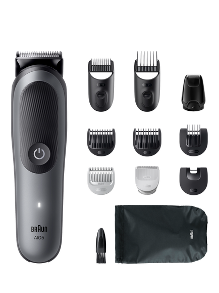 Braun AIO Series 5 11-in-1 Grooming Tool Kit, Black, Black