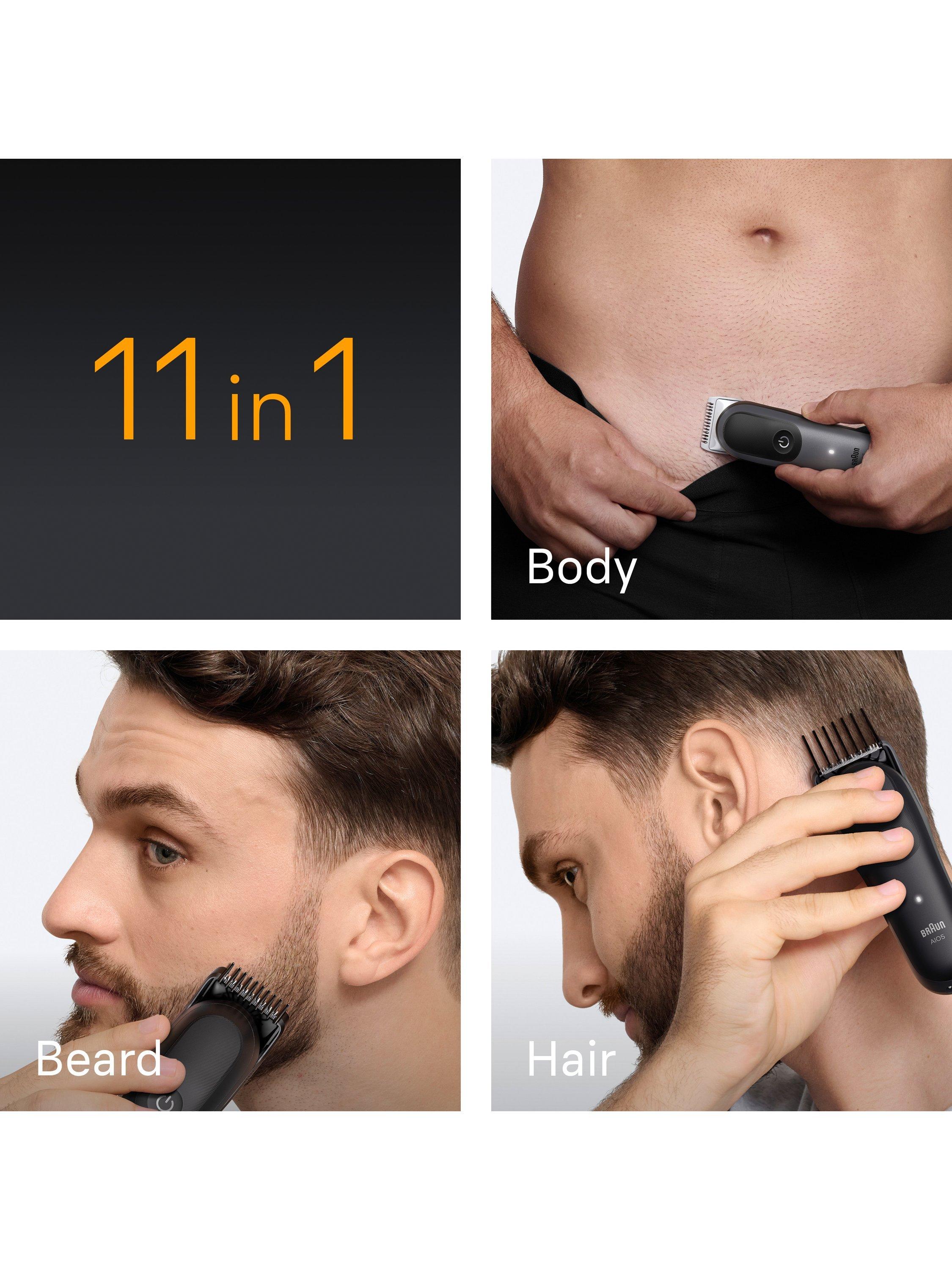 Product image 3 of 6, which shows Braun AIO Series 5 11-in-1 Grooming Tool Kit, Black
