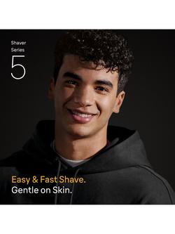 Braun Series 5 52-A1000s Electric Shaver, Black - view 2, Black