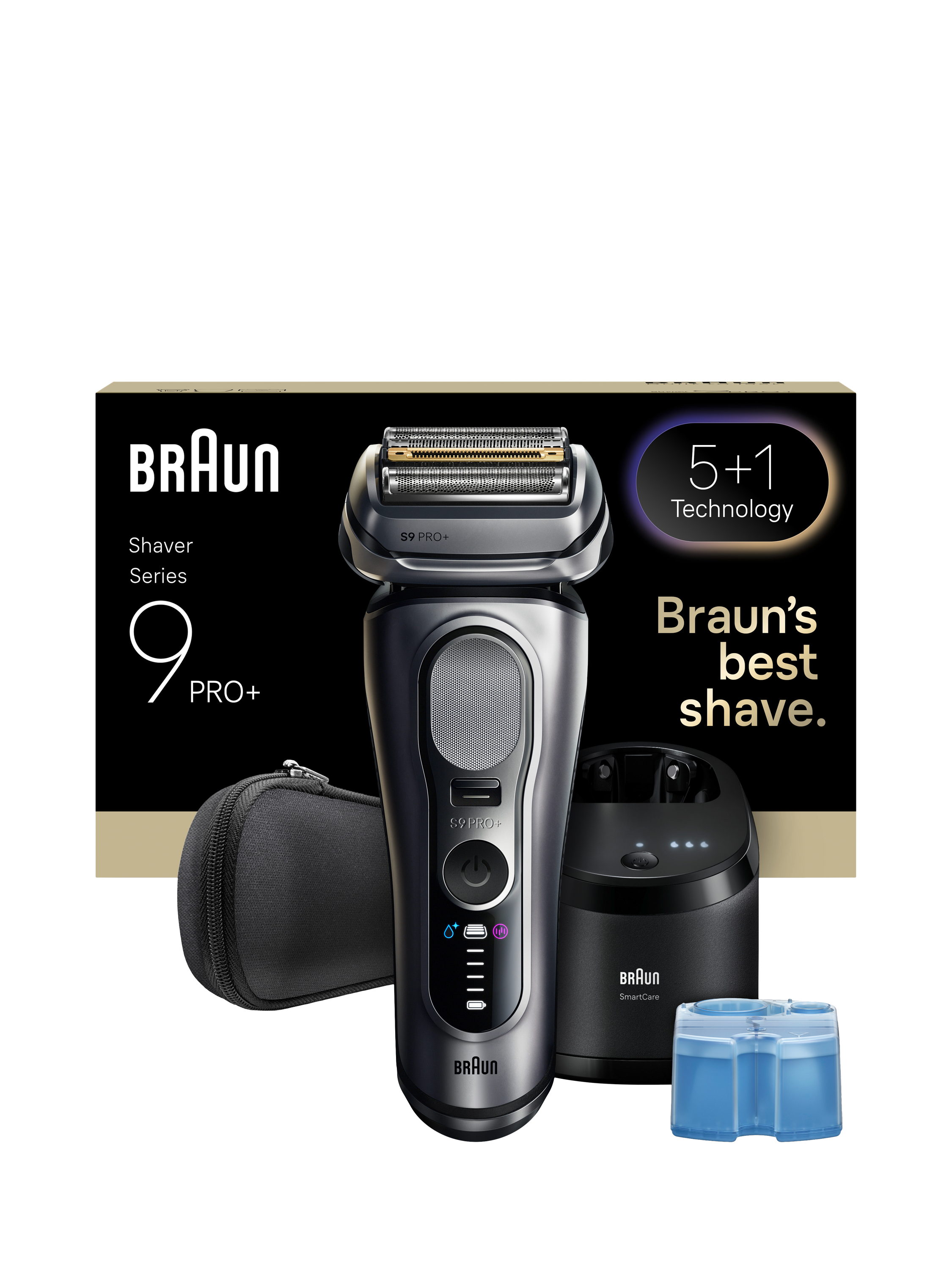 Product image 8 of 8, which shows Braun Series 9 PRO+ 9667cc Shaver, Black