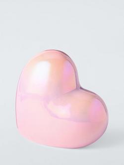 John Lewis Iridescent Heart Decoration, Multi Multi