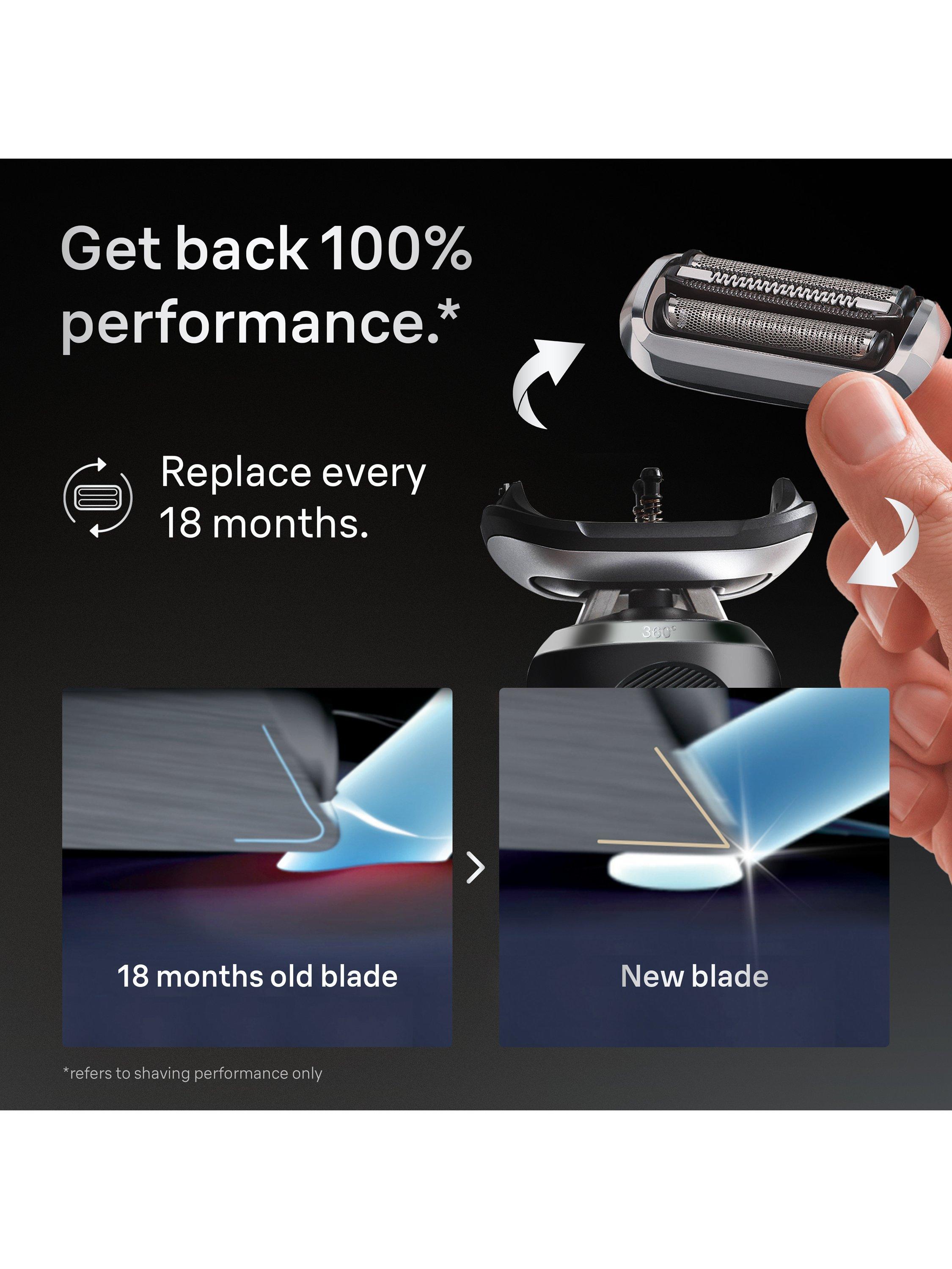 Product image 4 of 7, which shows Braun Series 7 Shaver Head Replacement, Black