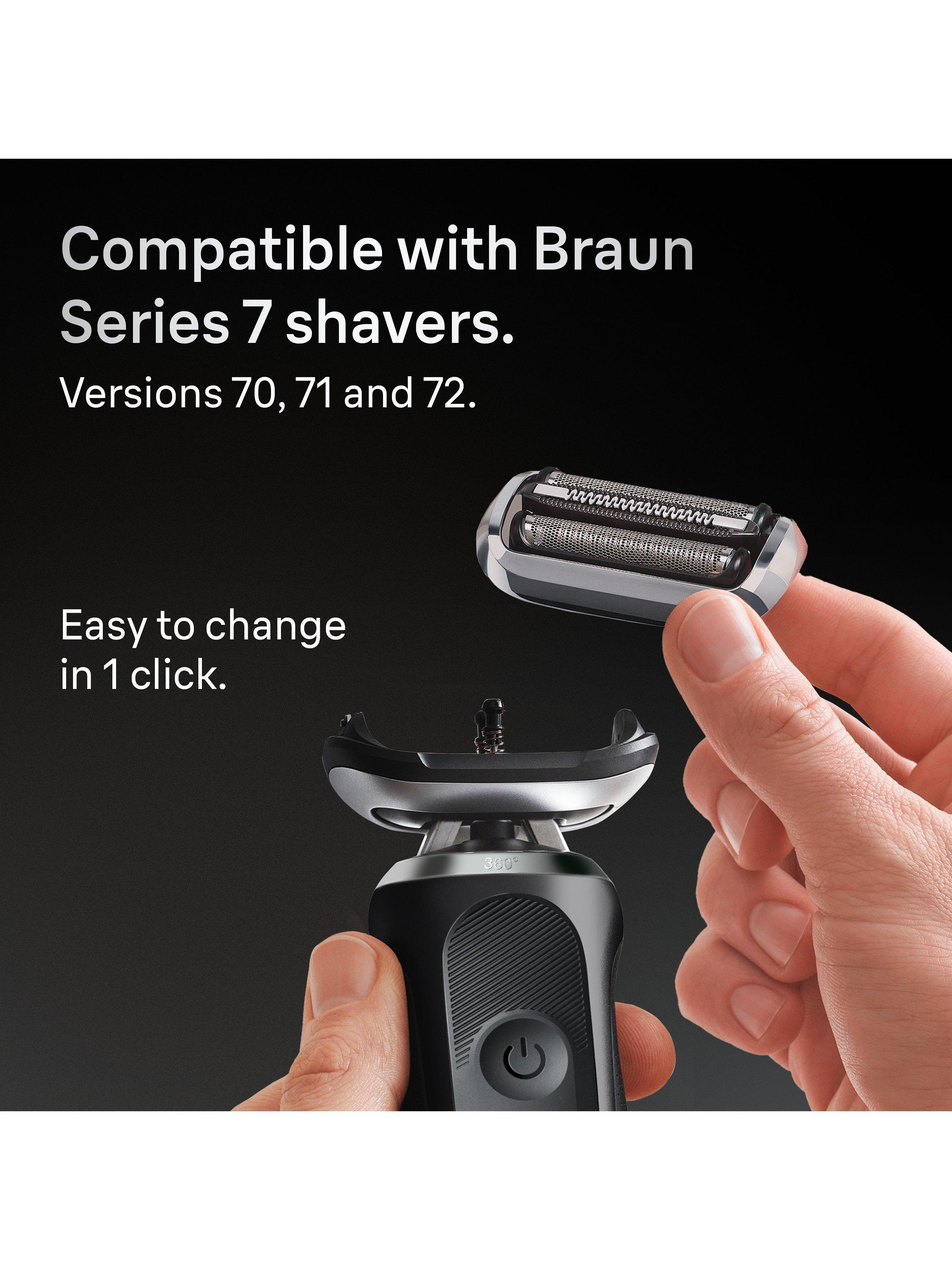 Product image 6 of 7, which shows Braun Series 7 Shaver Head Replacement, Black