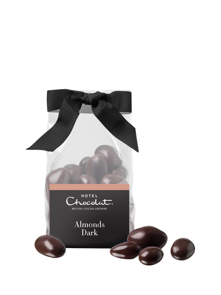 Hotel Chocolat Dark Chocolate Salted Caramelised Almonds, 125g - view 2, Multi Multi