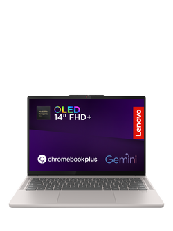 Lenovo 14M9610 Chromebook Plus Laptop, MediaTek Processor, 12GB RAM, 128GB, 14” WUXGA, Seashell, Seashell