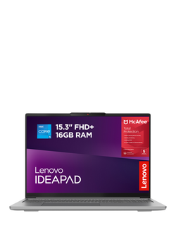 Lenovo IdeaPad Slim 3 Laptop, Intel Core i5 Processor, 16GB RAM, 512GB SSD, 15.3" WUXGA, Luna Grey, Luna Grey