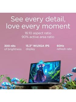 Lenovo IdeaPad Slim 3 Laptop, Intel Core i5 Processor, 16GB RAM, 512GB SSD, 15.3" WUXGA, Luna Grey - view 2, Luna Grey