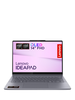 Lenovo IdeaPad 5 Convertible Laptop, Ryzen AI 5 Processor, 16GB RAM, 256GB SSD, 14” WUXGA OLED Touchscreen, Luna Grey, Luna Grey
