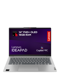 IdeaPad 5x Convertible Laptop, Snapdragon X Processor, 16GB RAM, 1TB SSD, 14” WUXGA OLED Touchscreen, with Digital Pen 2, Luna Grey, Luna Grey