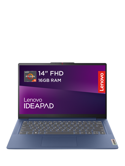 Lenovo IdeaPad Slim 3 Laptop, AMD Ryzen 5 Processor, 16GB RAM, 512GB SSD, 14" Full HD, Cosmic Blue, Cosmic Blue
