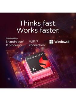 Lenovo IdeaPad Slim 3x Laptop, Qualcomm Snapdragon X Processor, 16GB RAM, 256GB SSD, 15.3" WUXGA, Luna Grey - view 2, Luna Grey