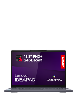 Lenovo IdeaPad Slim 3x Laptop, Snapdragon X Processor, 24GB RAM, 512GB SSD, 15.3" WUXGA, Luna Grey, Luna Grey