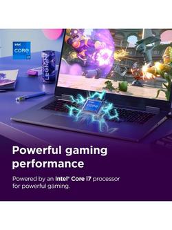 Lenovo LOQ 83JH0007UK Gaming Laptop, Intel Core i7 Processor, 24GB RAM, 1TB SSD, RTX 5070, 17.3” Full HD, Luna Grey - view 2, Luna Grey