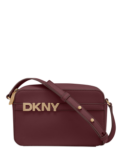 DKNY Avril Leather Camera Bag, Aged Wine, Aged Wine