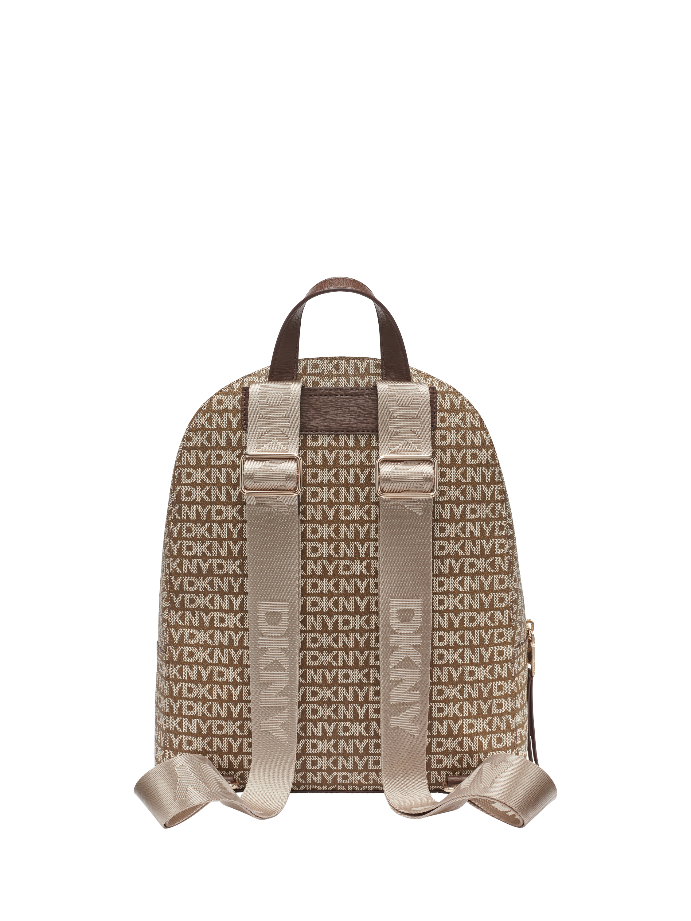 Product image 4 of 11, which shows DKNY Bryant Ave Faux Leather Backpack, Chocolate
