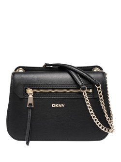 DKNY Bryant Magnetic Closure Shoulder Bag, Black/Gold