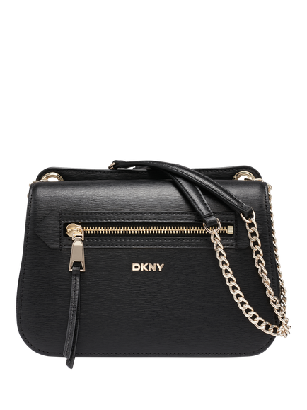 DKNY Bryant Magnetic Closure Shoulder Bag, Black/Gold