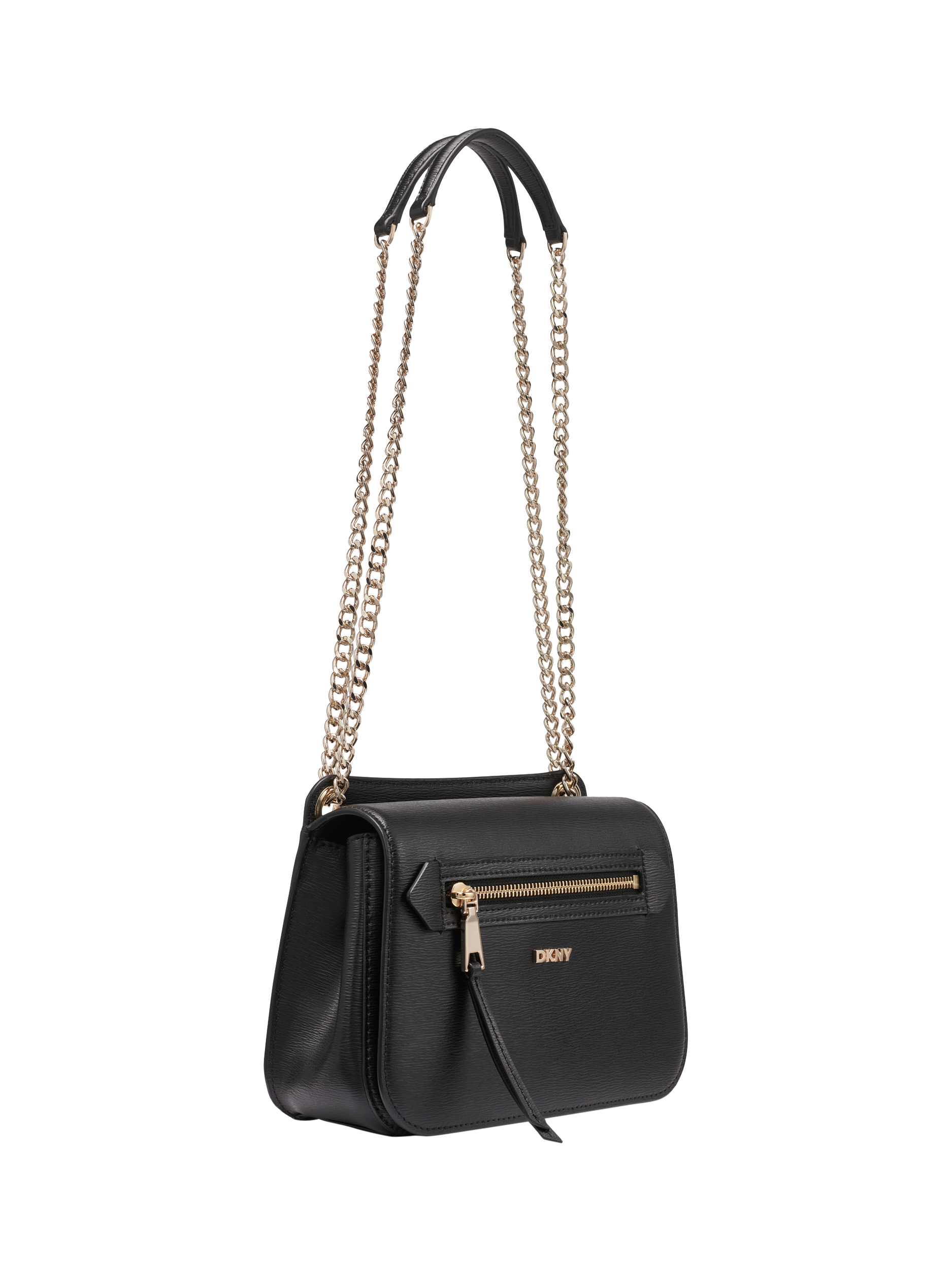 Product image 2 of 5, which shows DKNY Bryant Magnetic Closure Shoulder Bag, Black