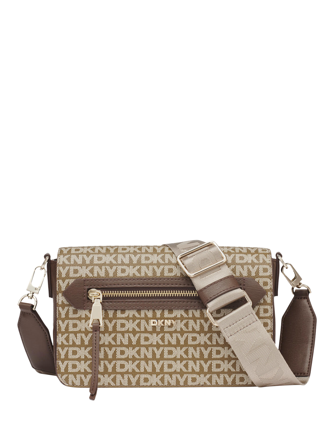 DKNY Bryant Avenue Crossbody Bag, Chino/Chocolate