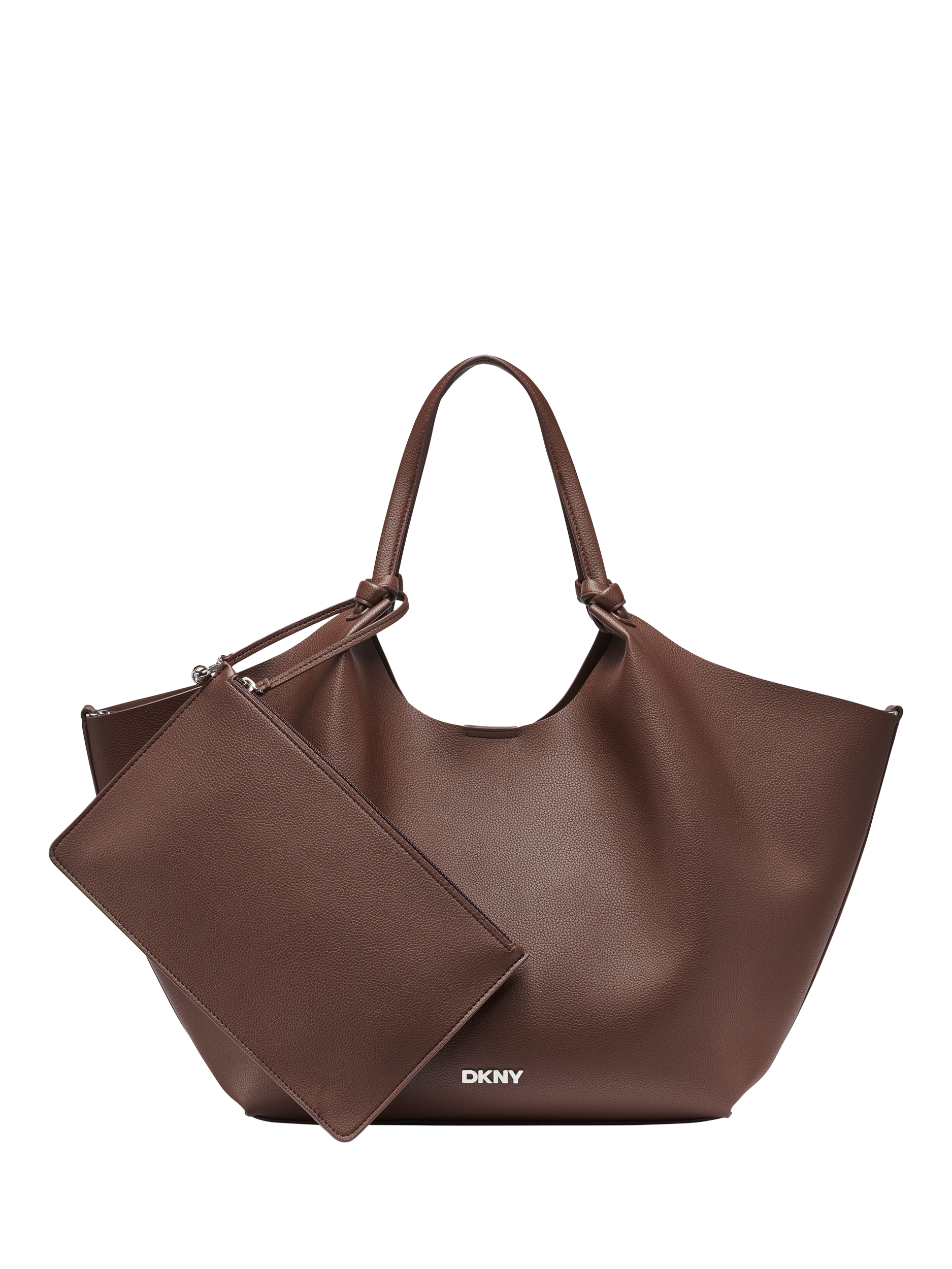 Product image 1 of 6, which shows DKNY Paula Shopper Tote Bag, Chocolate