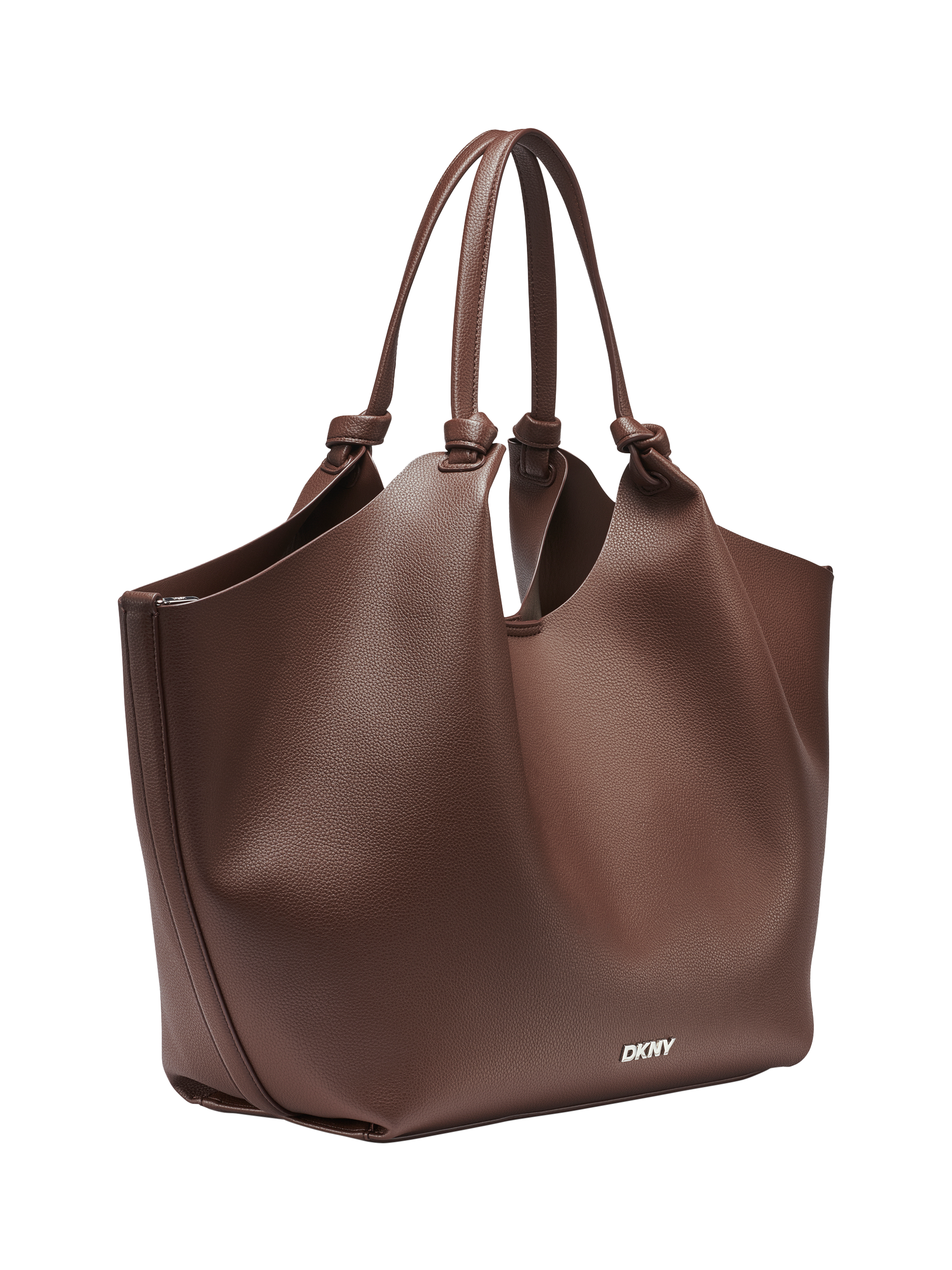Product image 3 of 6, which shows DKNY Paula Shopper Tote Bag, Chocolate