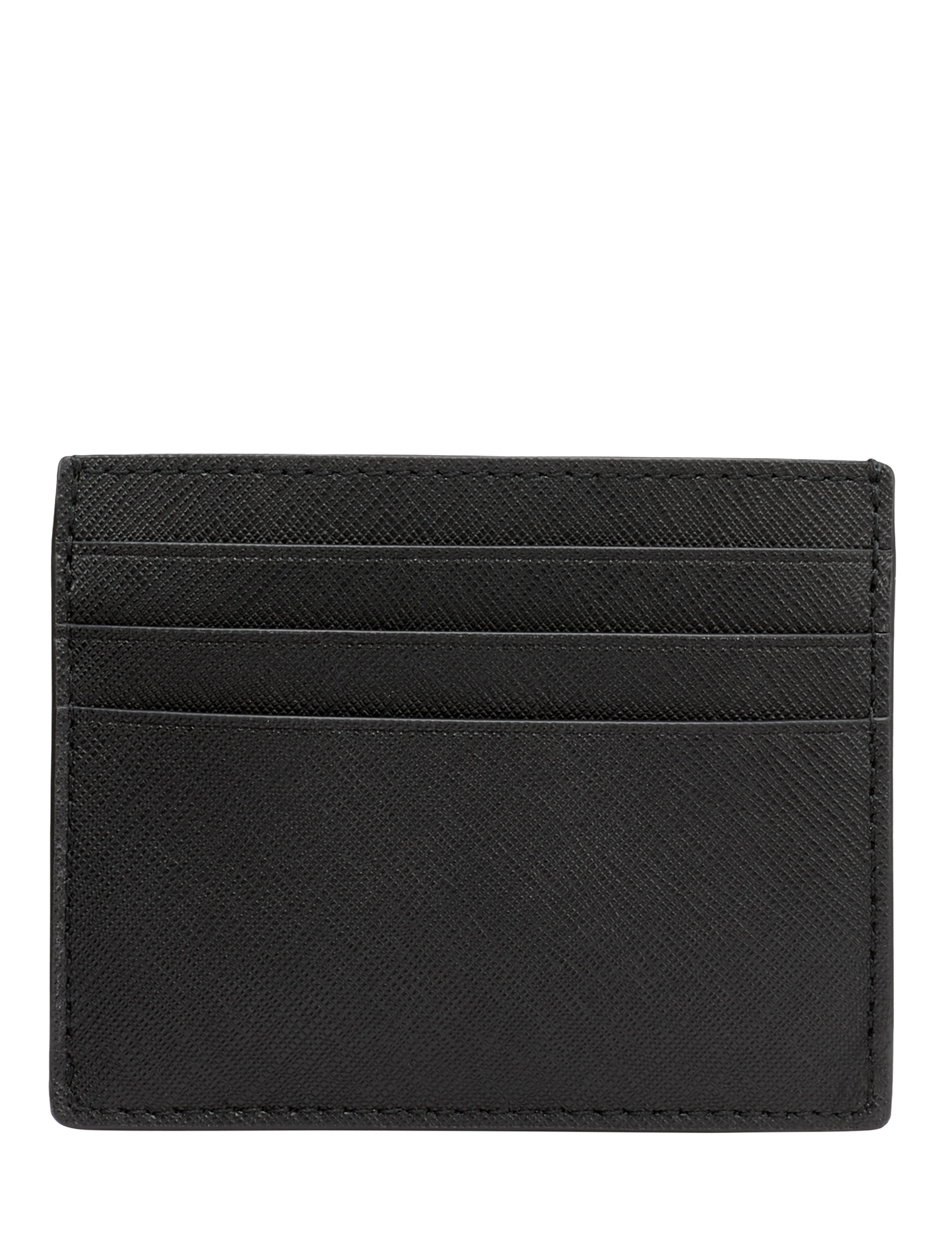 Product image 4 of 5, which shows DKNY Avril Leather Card Case, Black/Gold