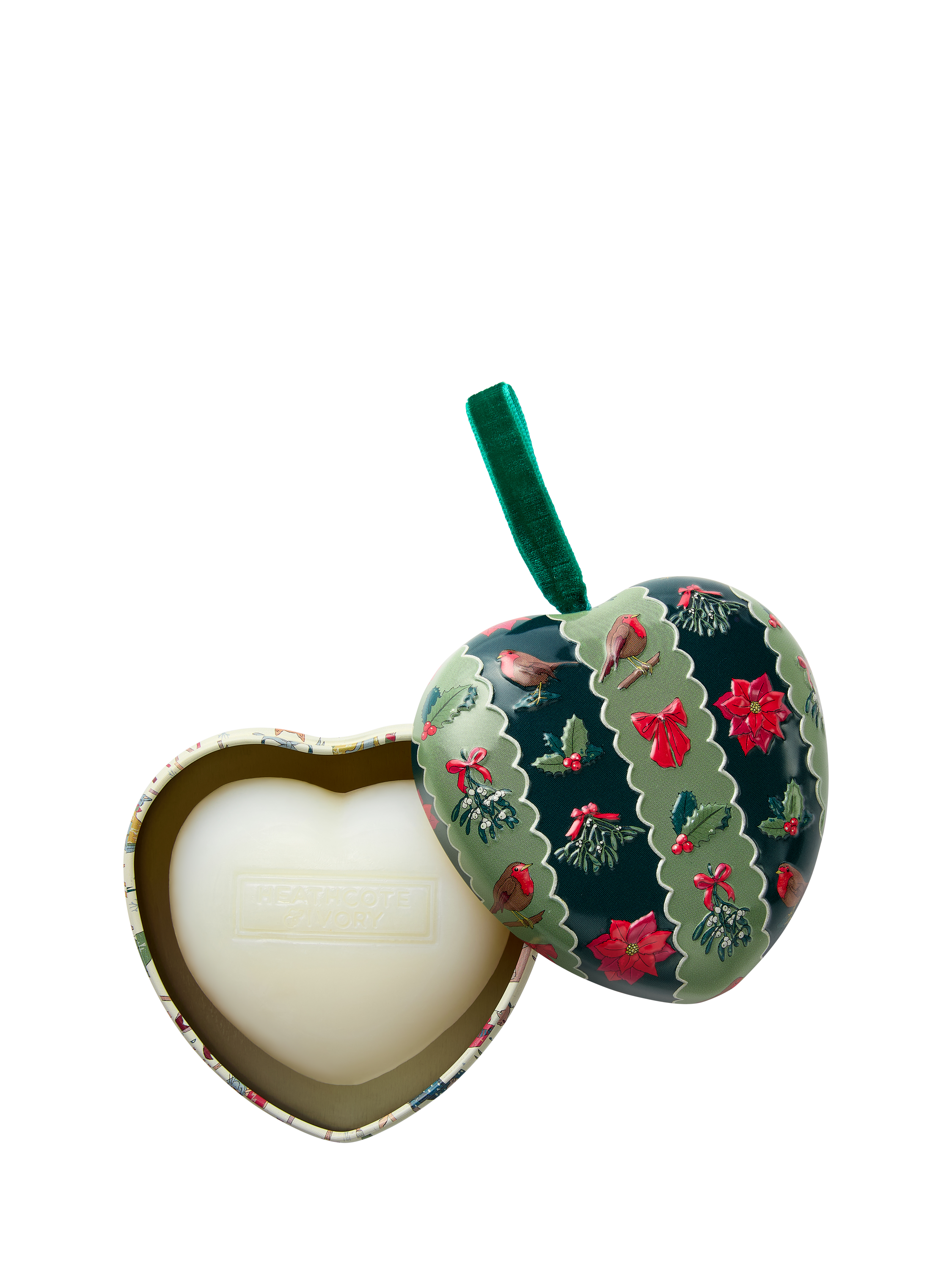 Heathcote & Ivory Soap in Heart-Shaped Tin, 90g