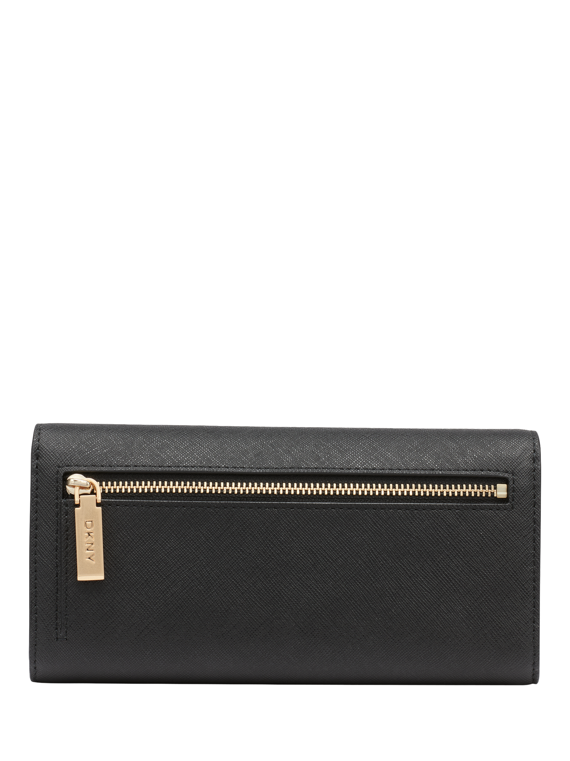 Product image 4 of 5, which shows DKNY Avril Leather Wallet, Black/Gold