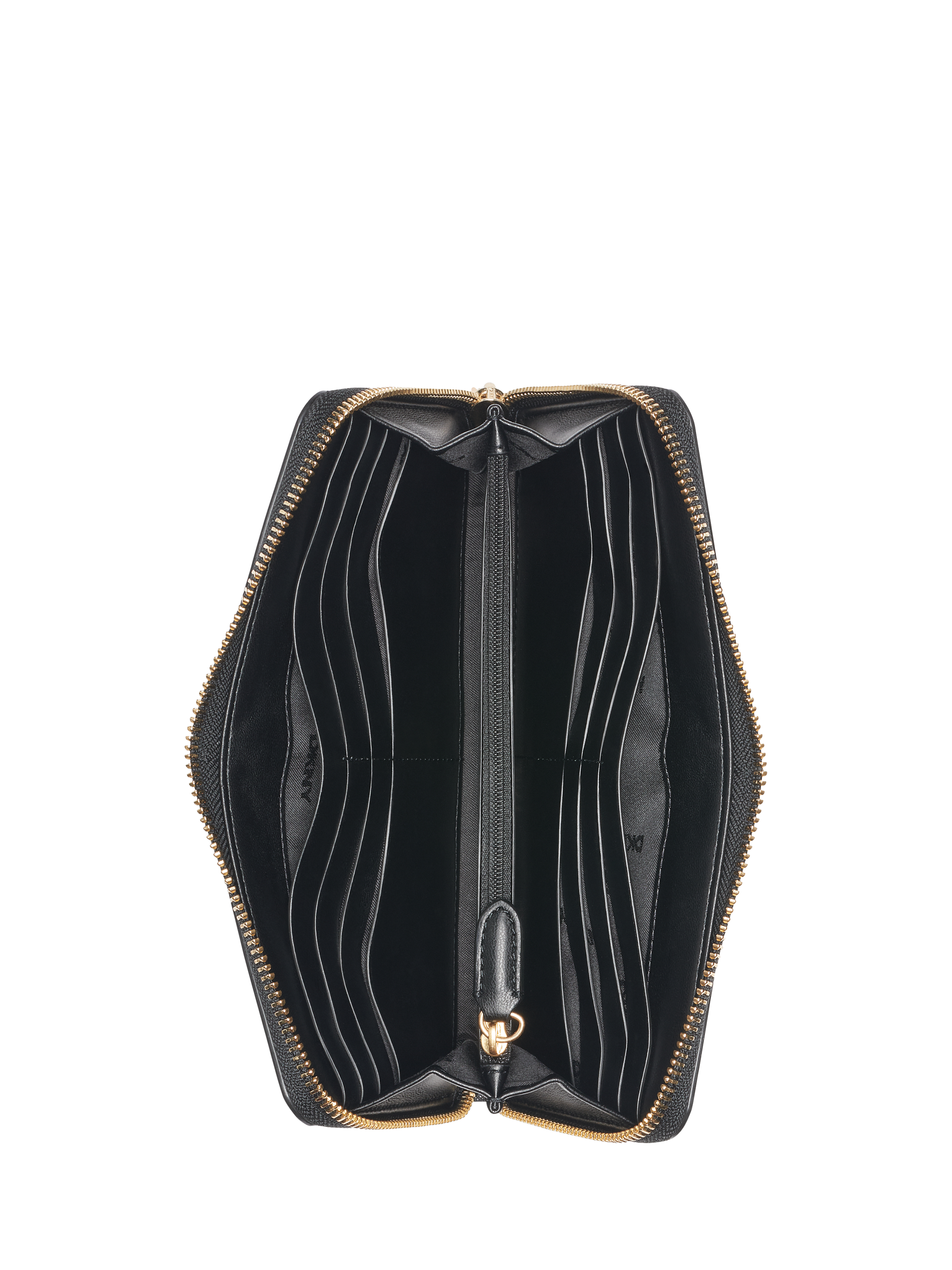 Product image 3 of 5, which shows CHARLES & KEITH Avril Zip Up Wallet, Black