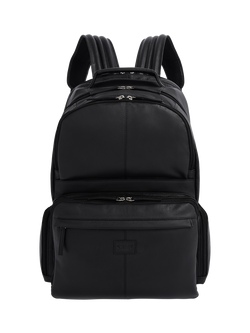 OSPREY LONDON Lockton Leather Backpack, Black, Black