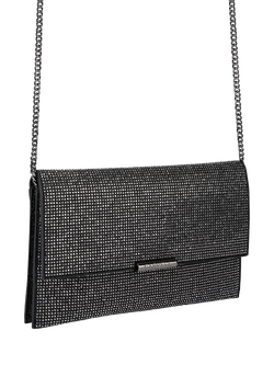 Carvela Caterina Embellished Clutch Bag, Silver - view 2, Silver