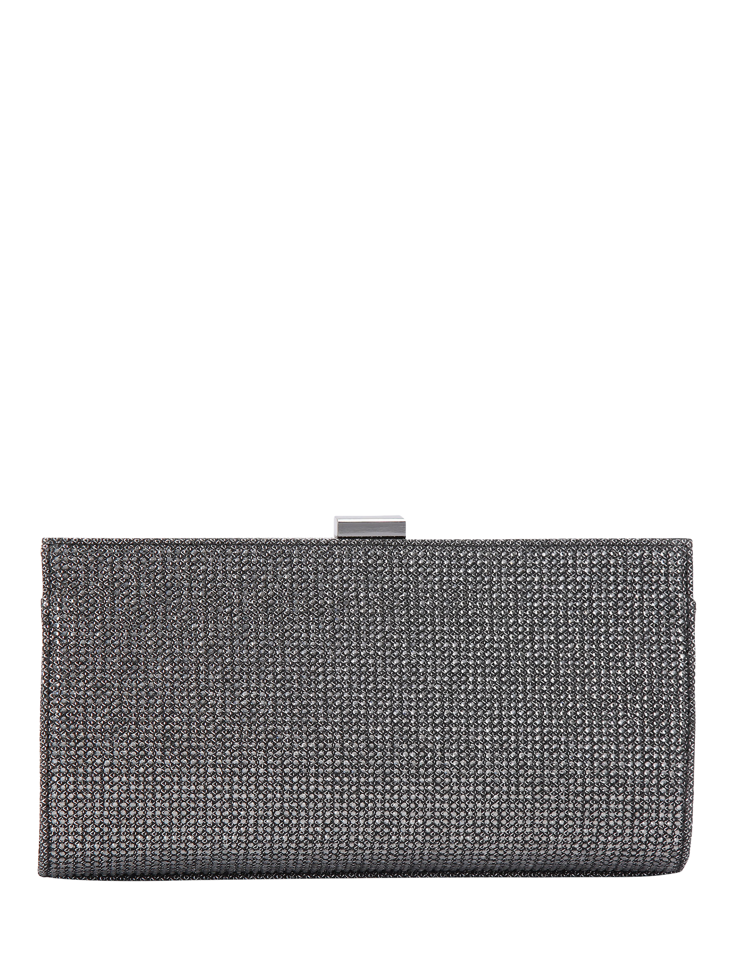 Product image 1 of 4, which shows Carvela Helena Embellished Clutch Bag, Black