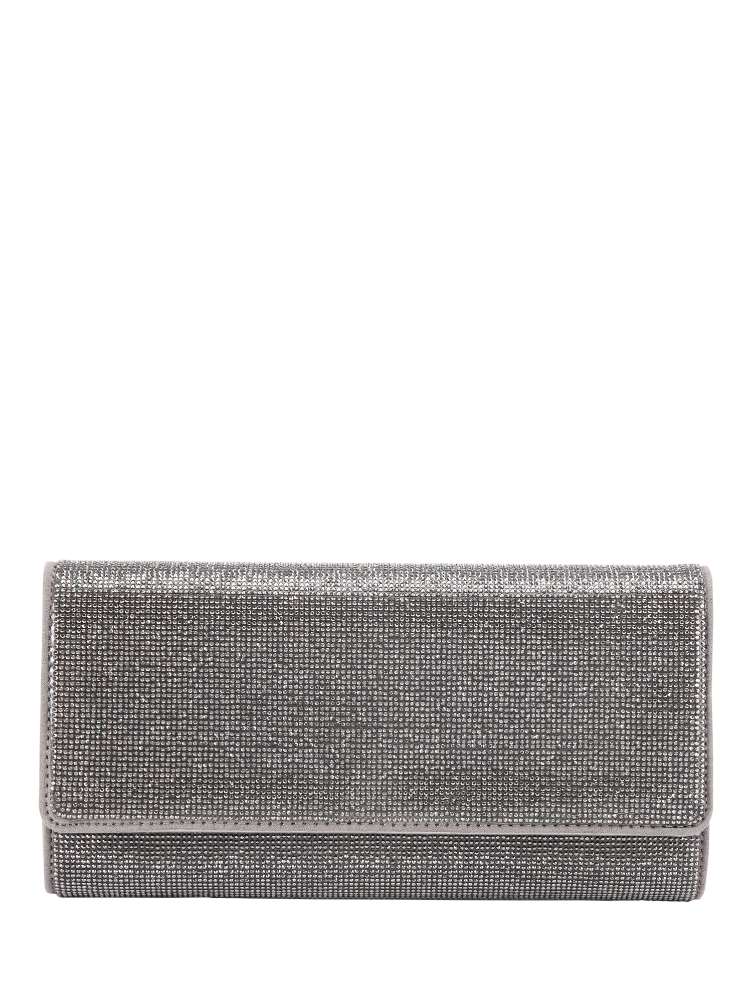 Product image 1 of 5, which shows Carvela Spiral Clutch Bag, Gunmetal
