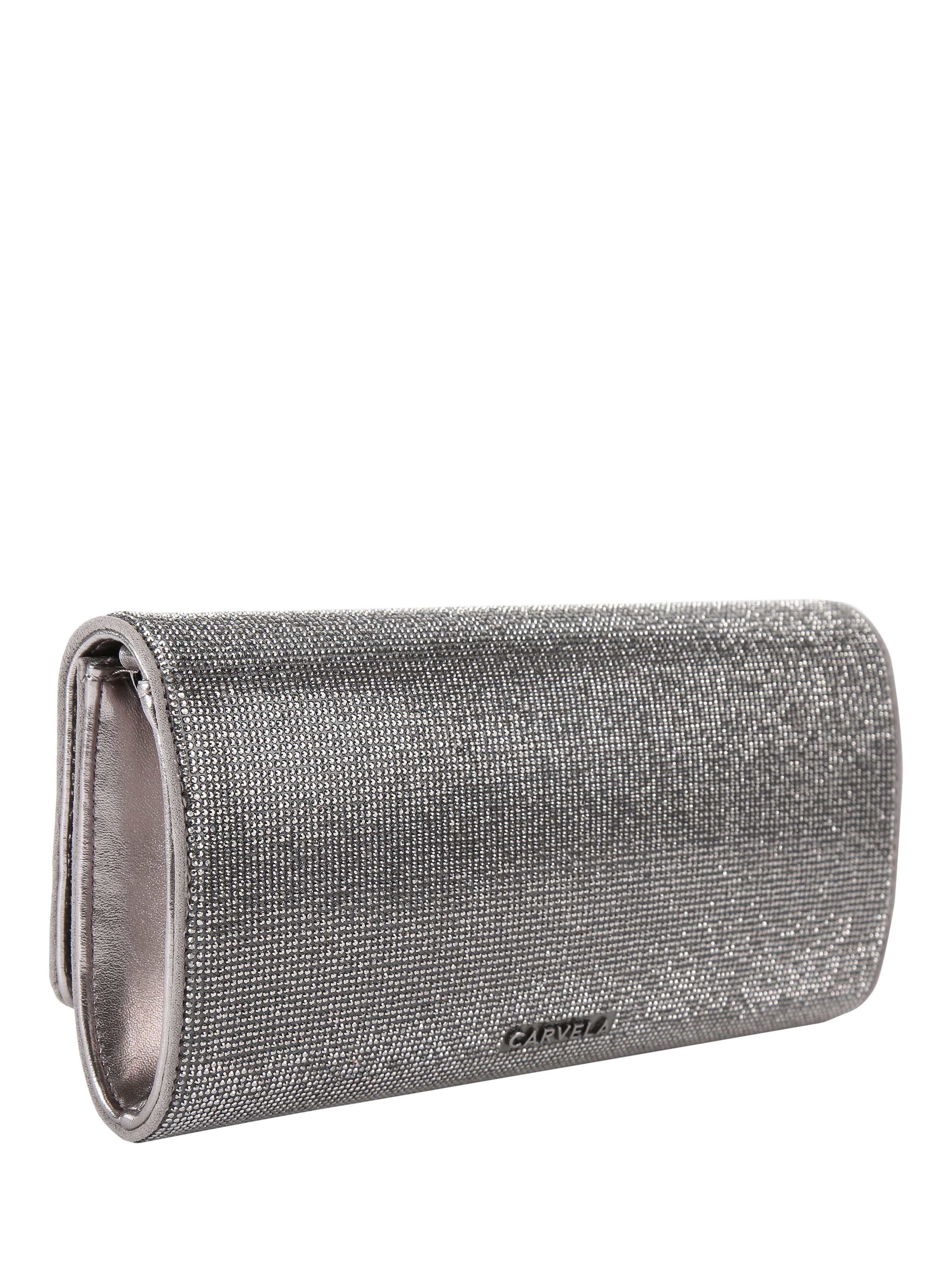 Product image 4 of 5, which shows Carvela Spiral Clutch Bag, Gunmetal
