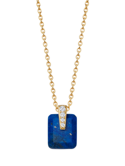 Astley Clarke Lapis Sapphire Pendant Necklace, Gold/Blue, Gold/Blue