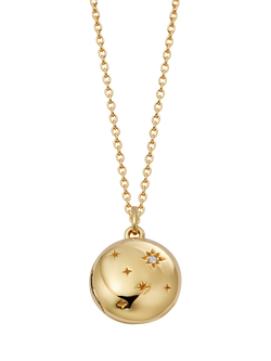 Astley Clarke Sapphire Locket, Gold